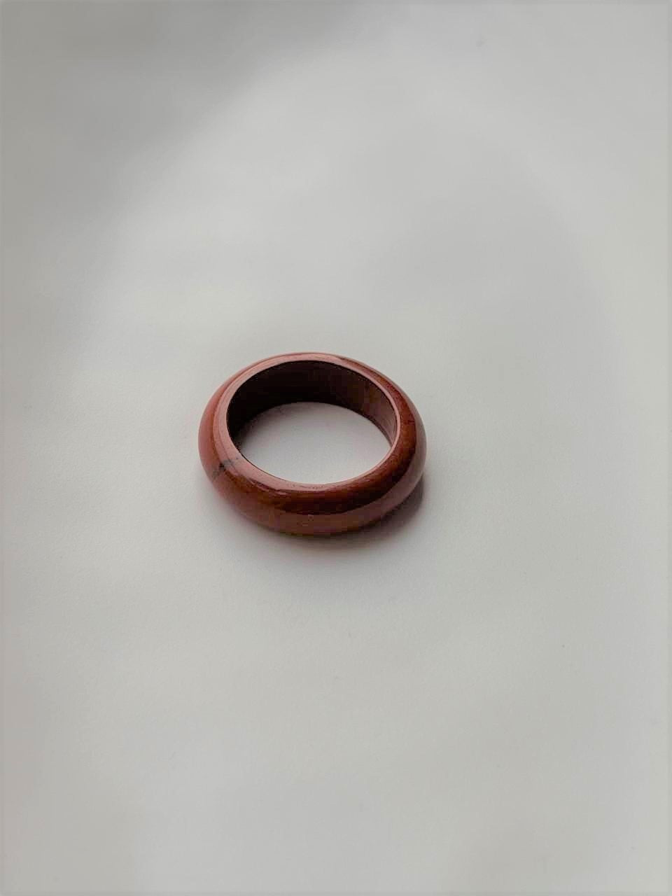 Red Jasper Crystal Band Ring