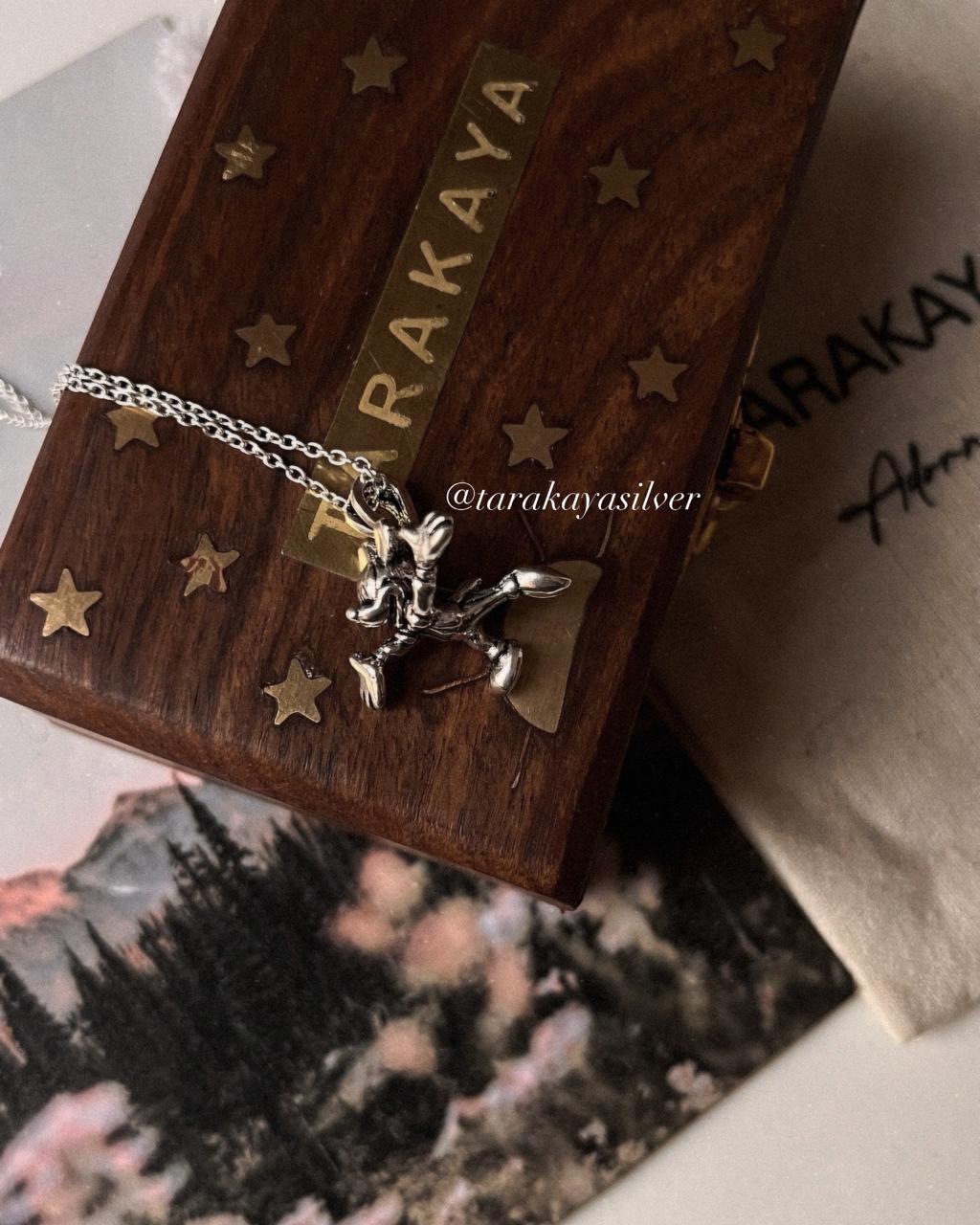 Sterling silver Mickey Mouse pendant necklace