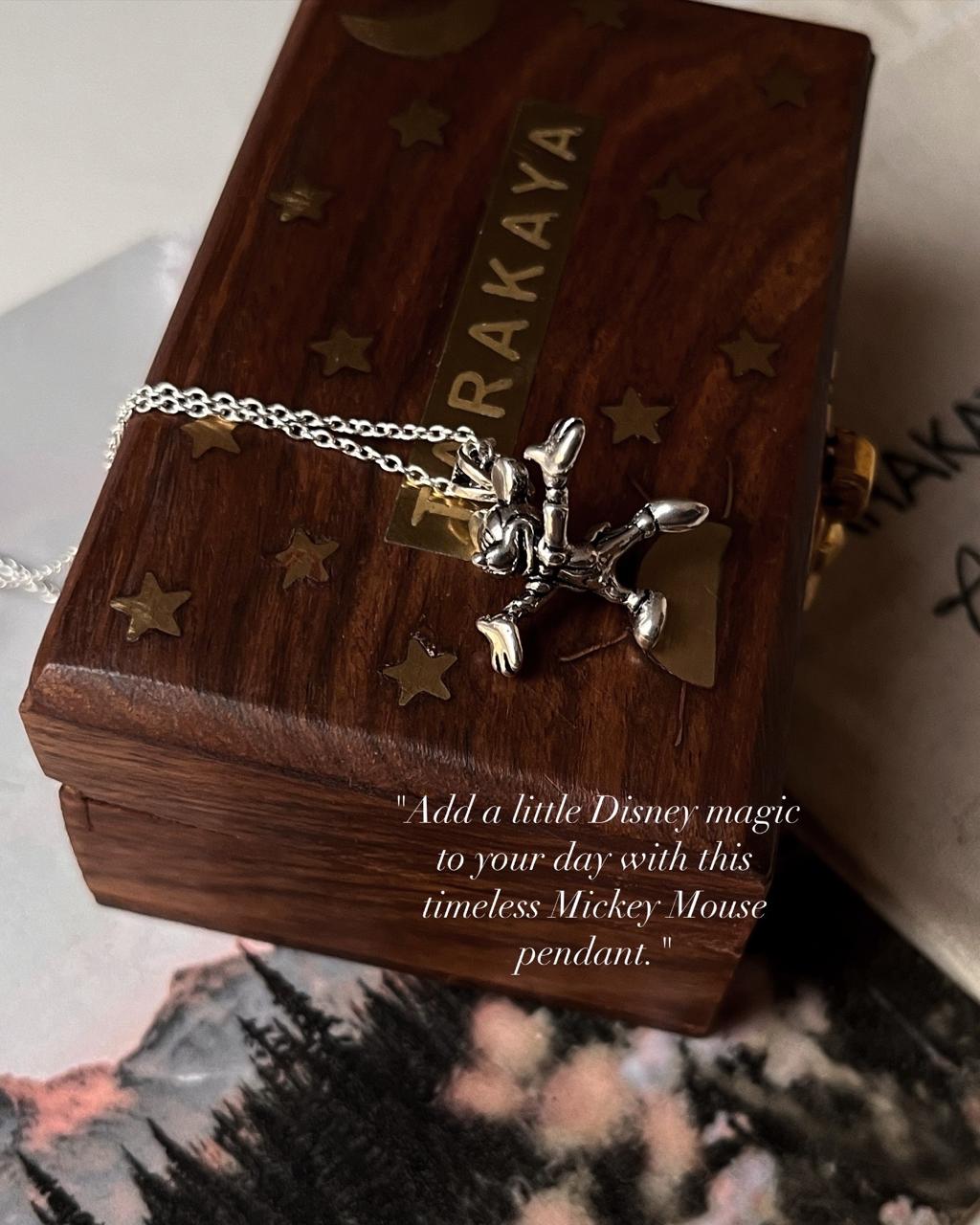 Disney-inspired Mickey Mouse pendant in 925 silver