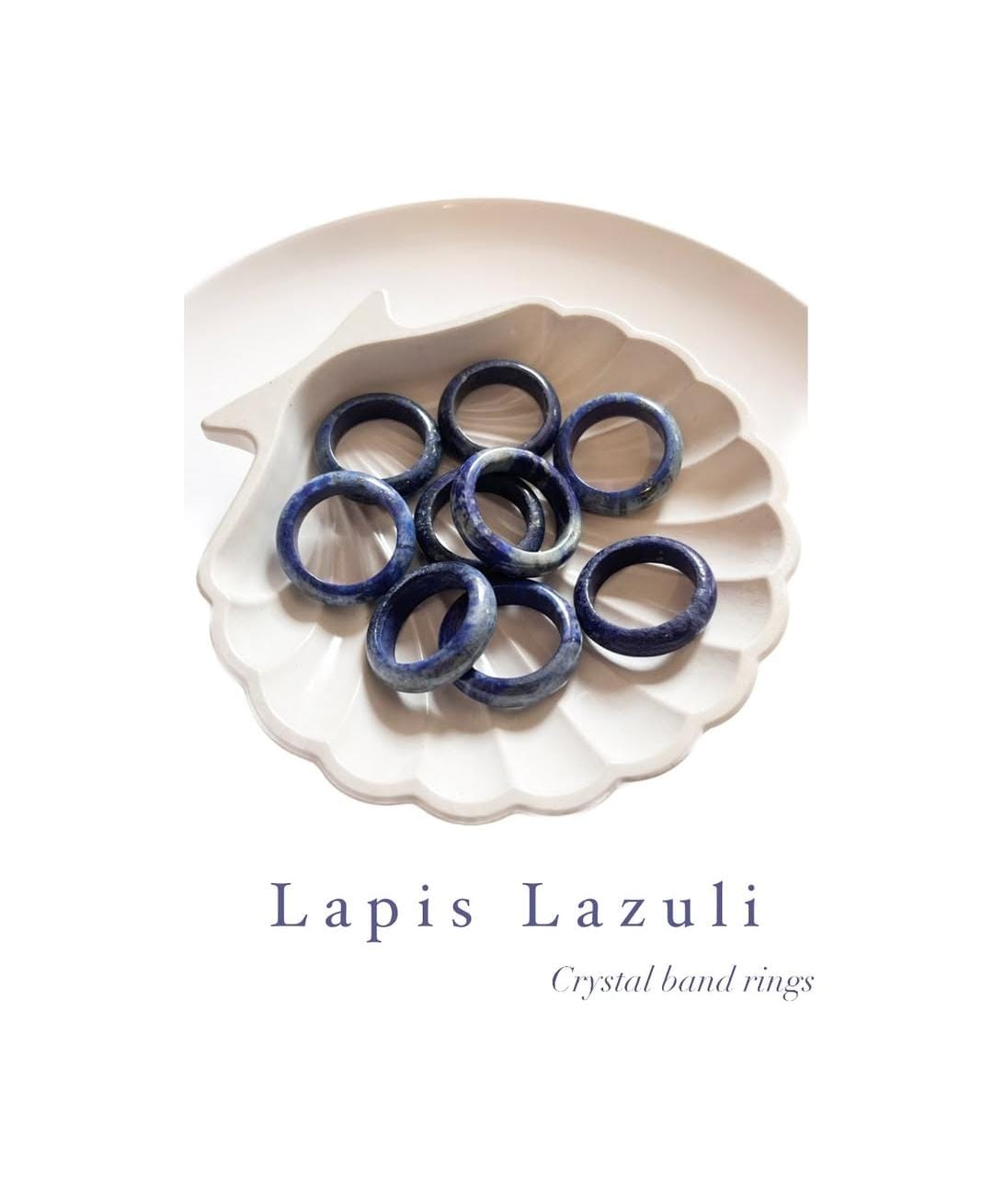 Lapis Lazuli Crystal Band Ring