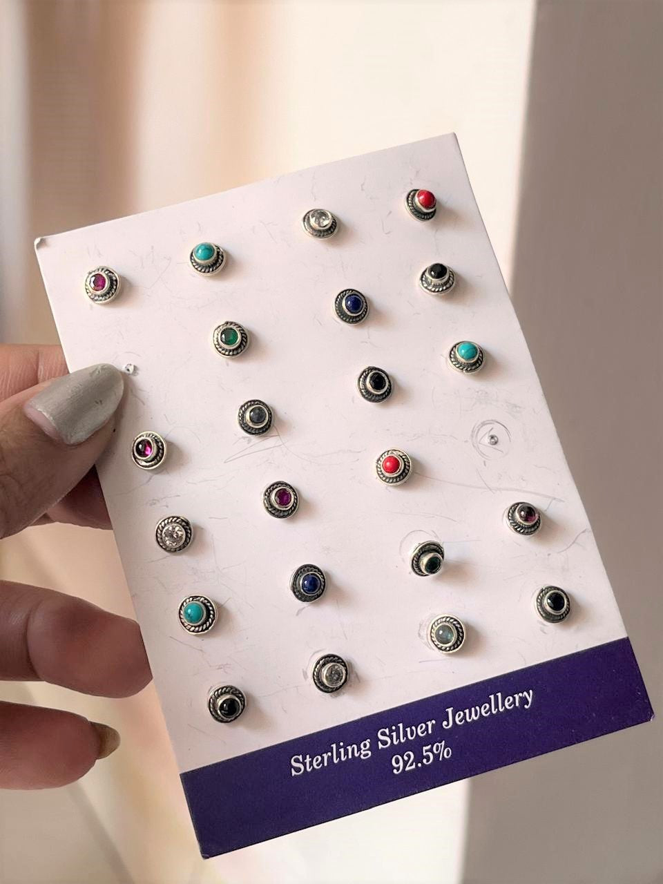 Sterling Silver Handcrafted Tribal Round Nose Pin