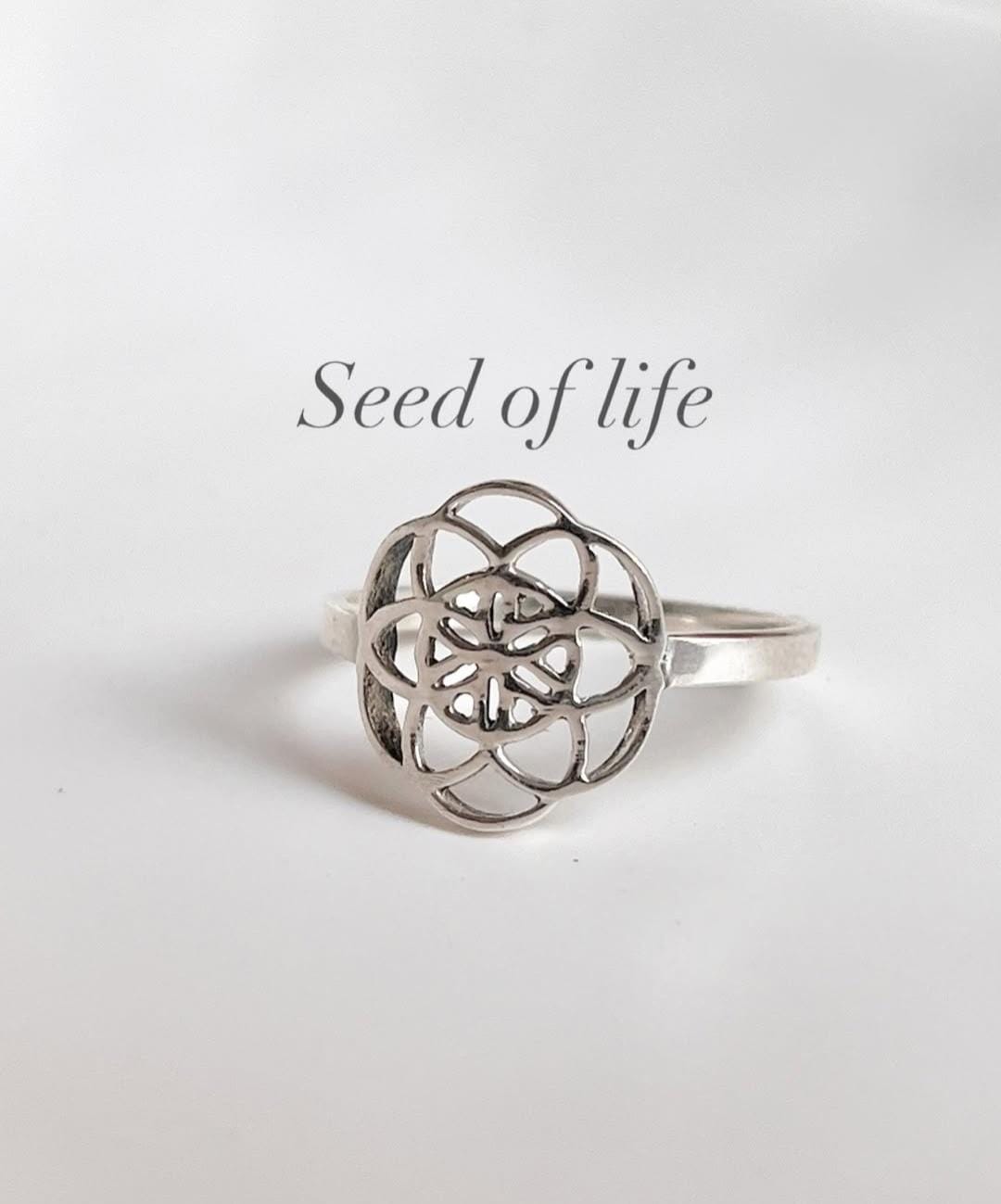 Seed Of Life 925 Sterling Silver Ring