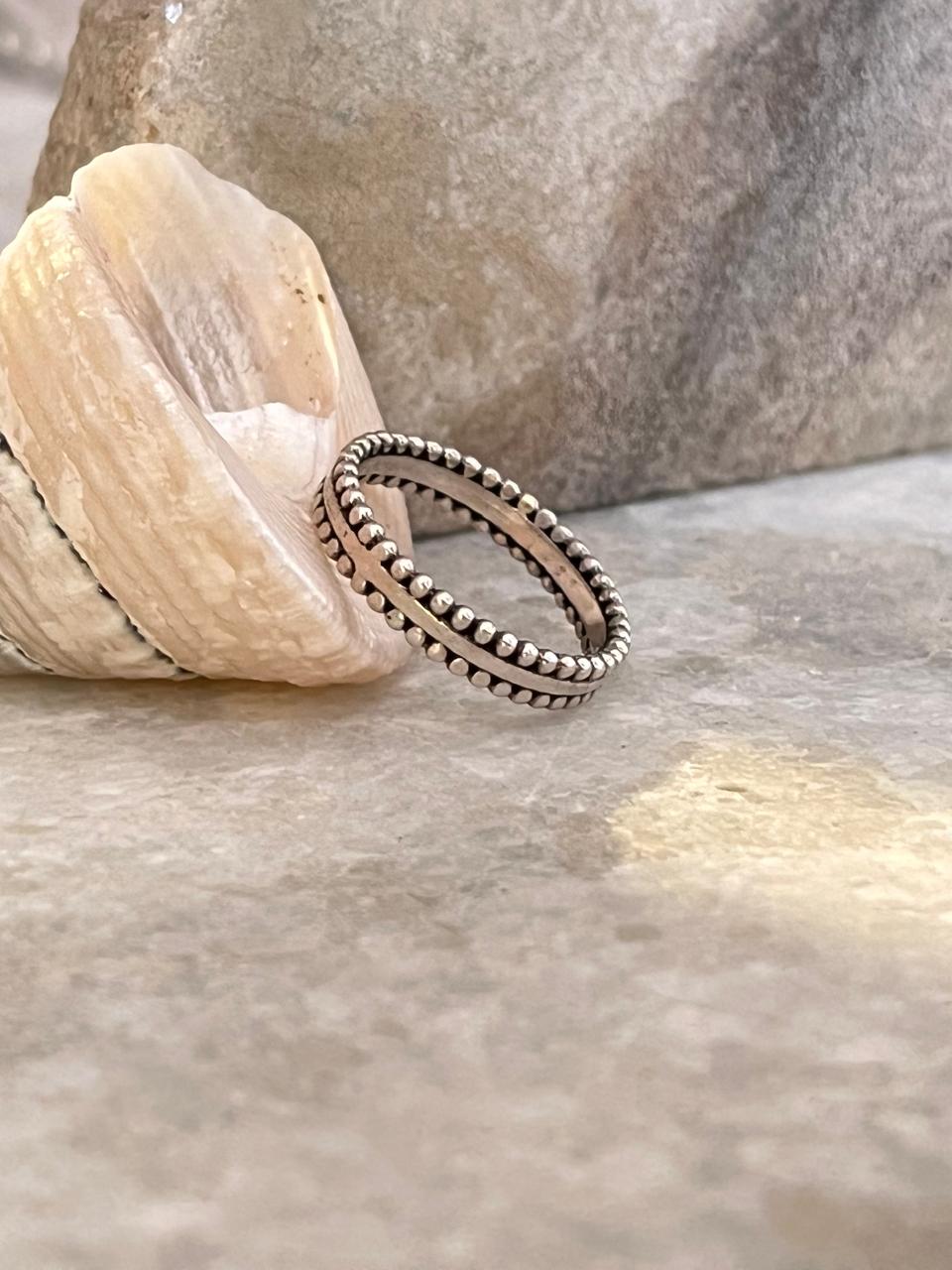 Double Rawa 925 Sterling Silver Stack Band Ring