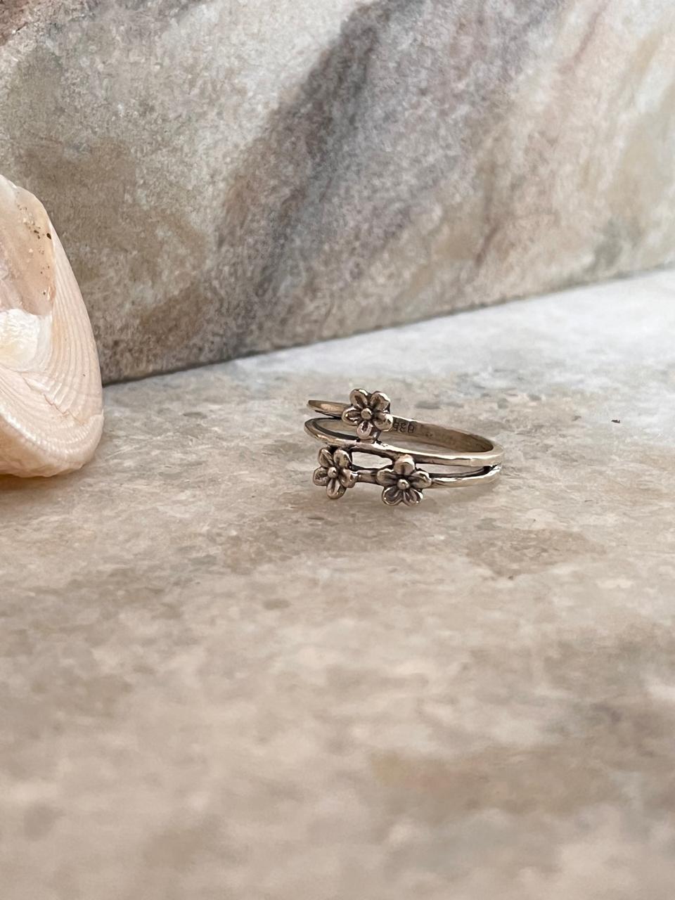 Cherry Blossom 925 Sterling Silver Ring