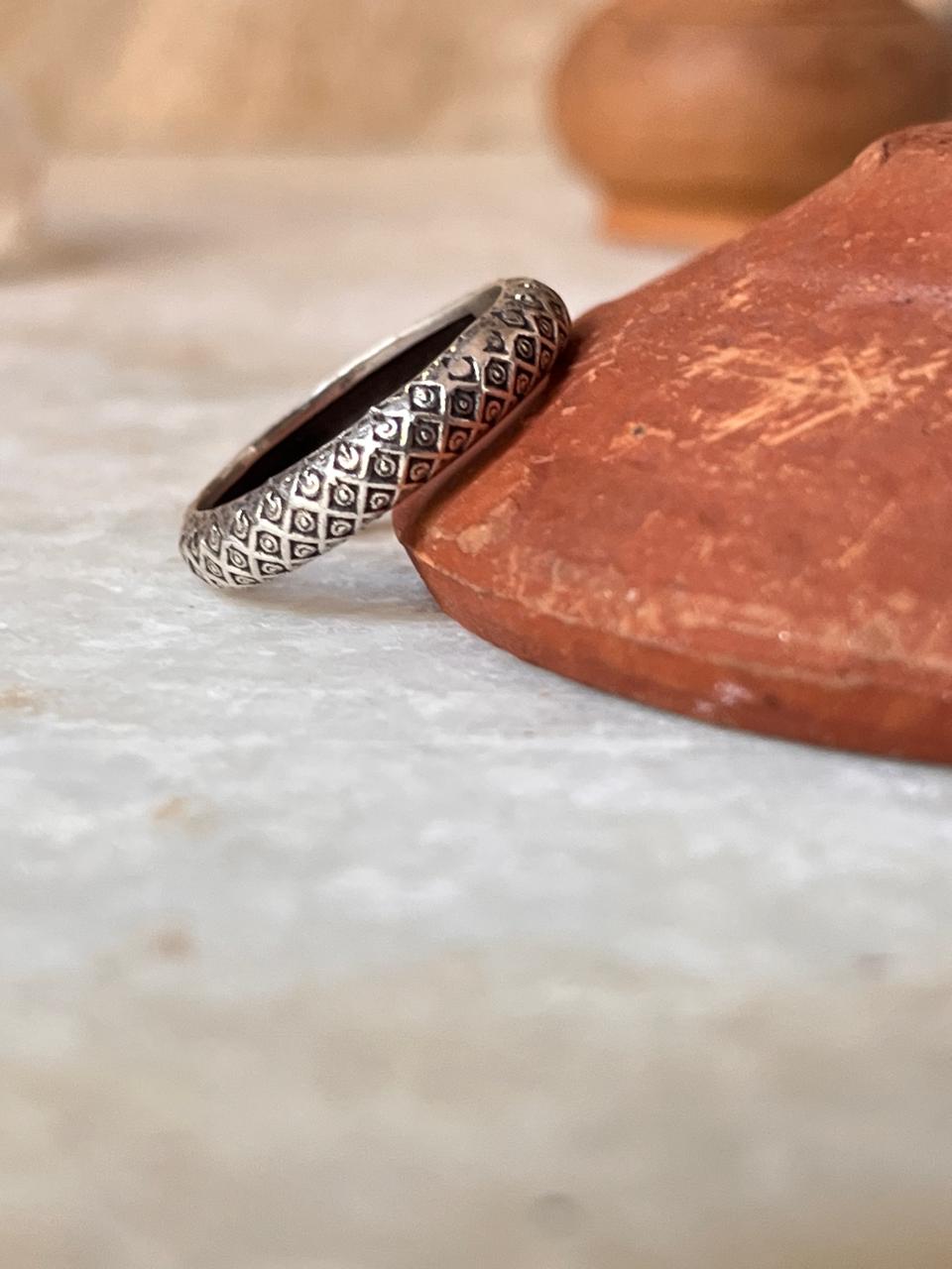 Snake / Serpent Aura Band 925 Sterling Silver Ring