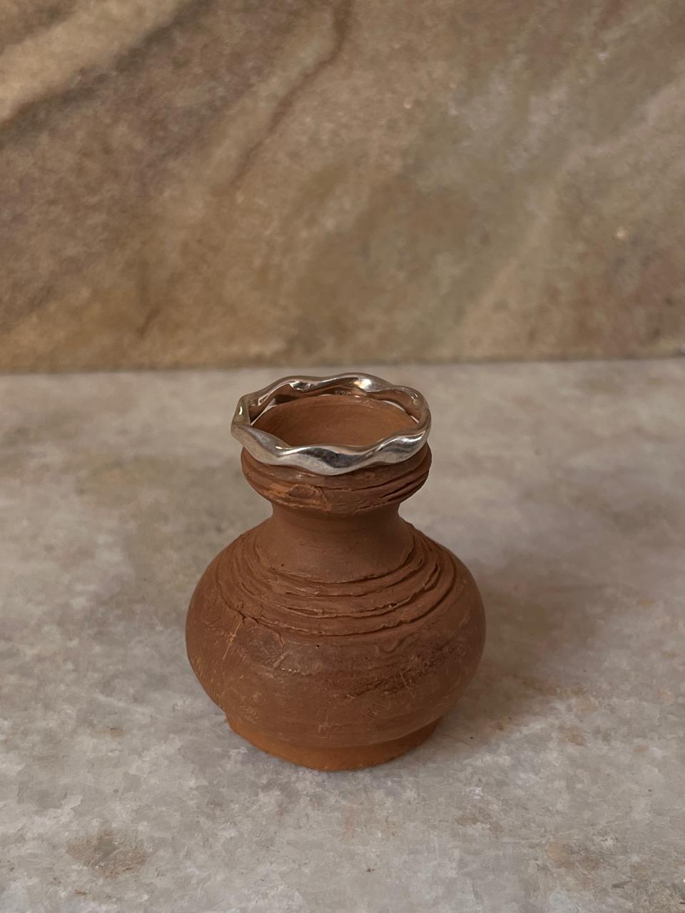 Sculpture 925 Sterling Silver Ring