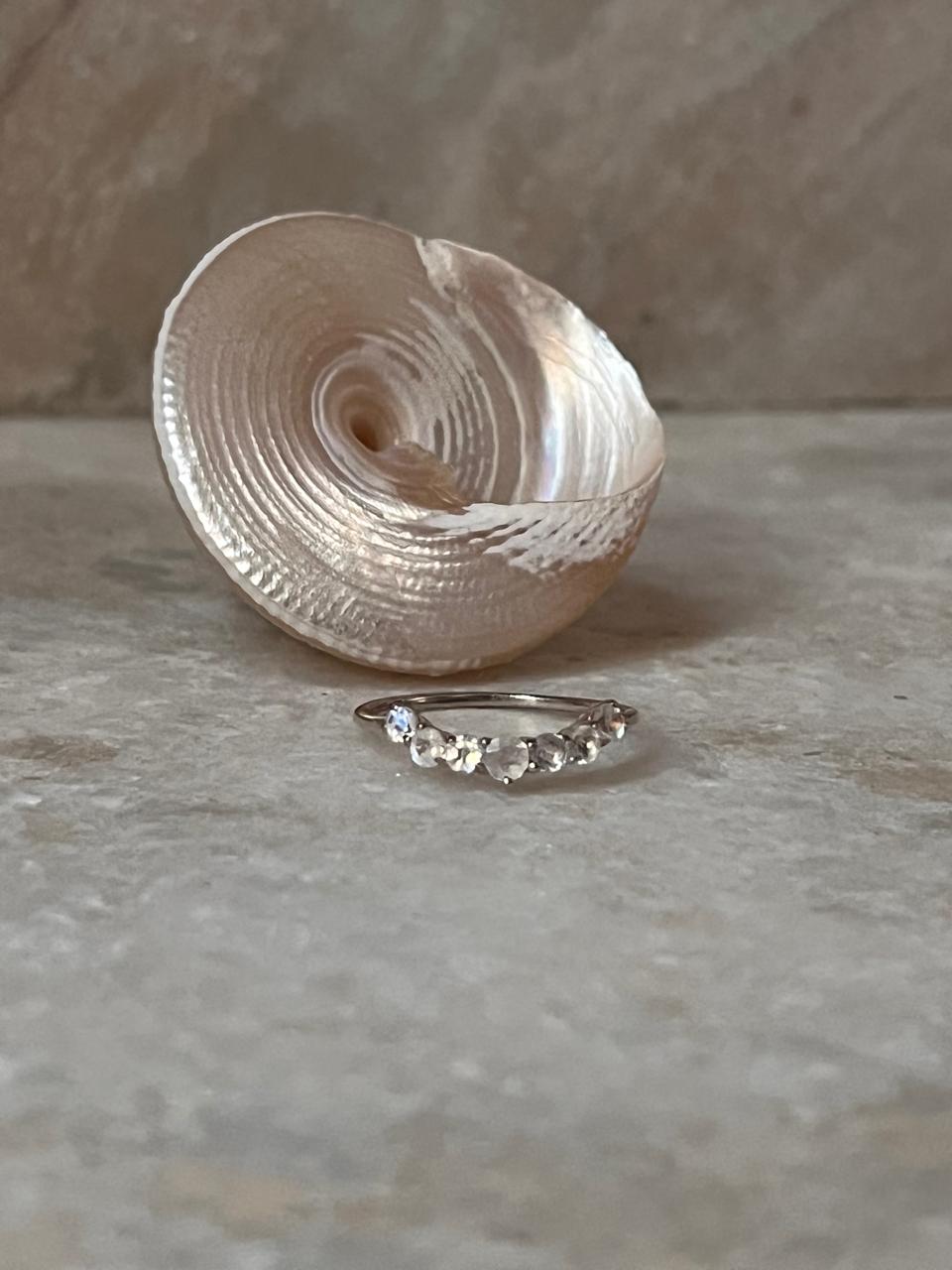 Moonstone Crown Stone 925 Sterling Silver Ring