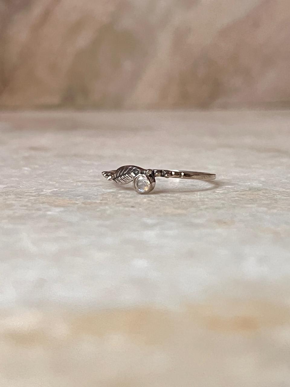 Moonstone Dainty Forest 925 Sterling Silver Ring
