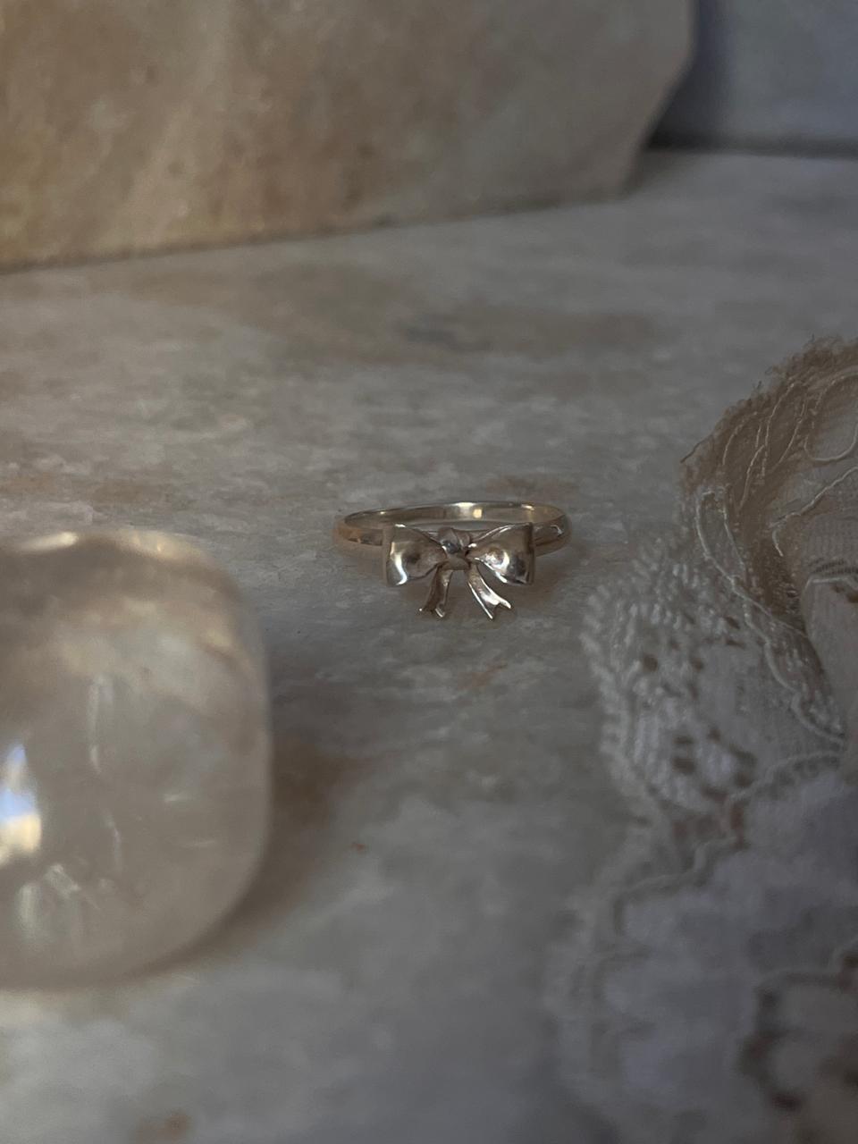 3D Pretty Boho Bow / Ribbon 🎀 925 Sterling Silver Ring