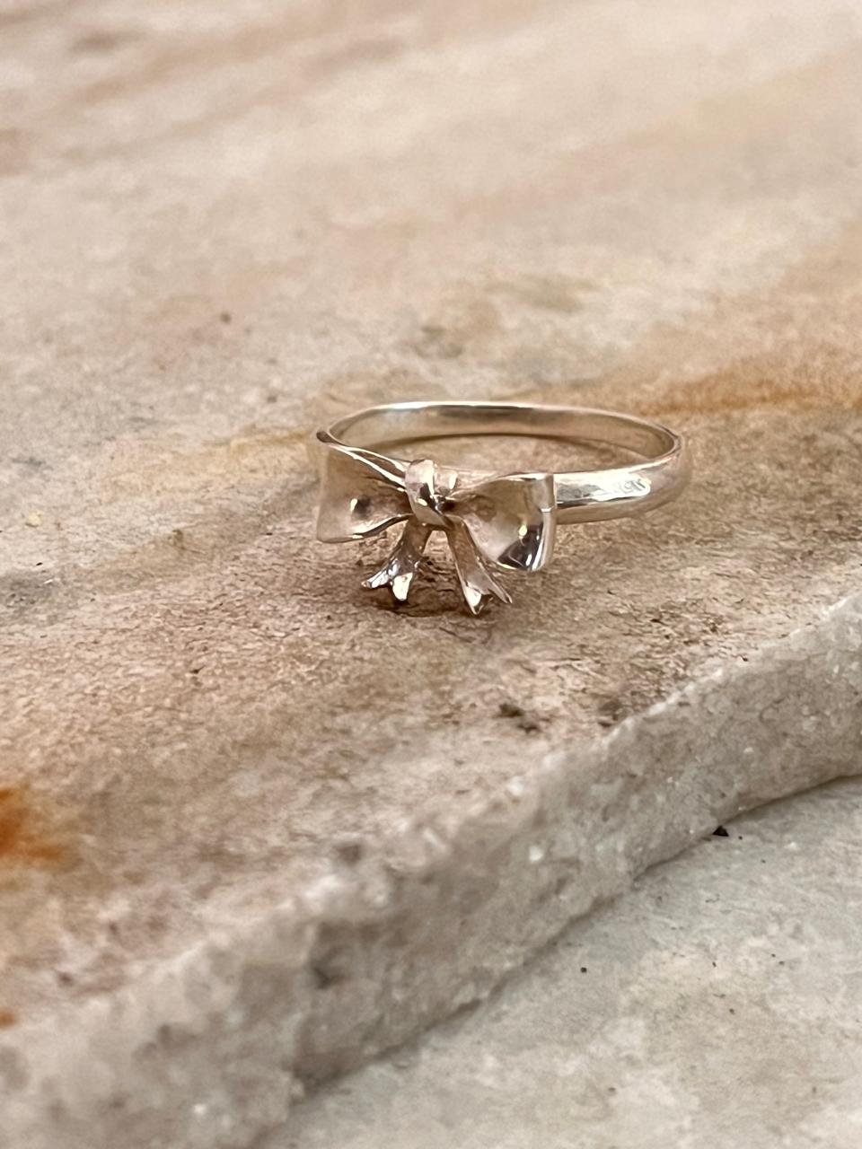 3D Pretty Boho Bow / Ribbon 🎀 925 Sterling Silver Ring