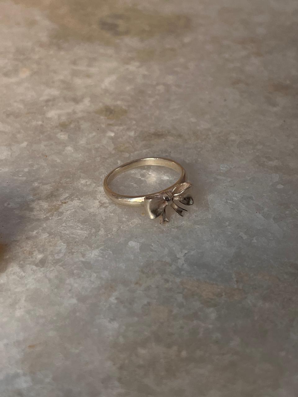 3D Pretty Boho Bow / Ribbon 🎀 925 Sterling Silver Ring