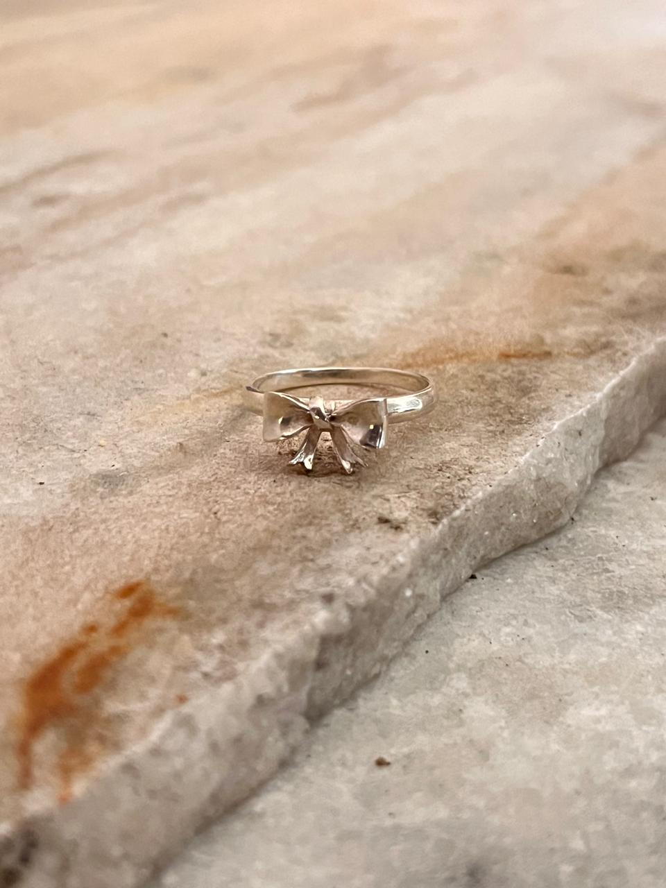 3D Pretty Boho Bow / Ribbon 🎀 925 Sterling Silver Ring
