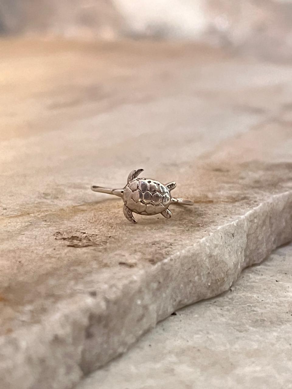 Tortoise 2 925 Sterling Silver Ring