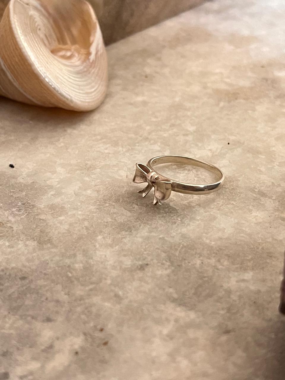 3D Pretty Boho Bow / Ribbon 🎀 925 Sterling Silver Ring