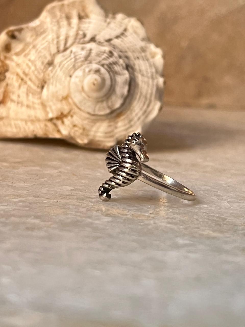 Sea Horse 925 Sterling Silver Ring