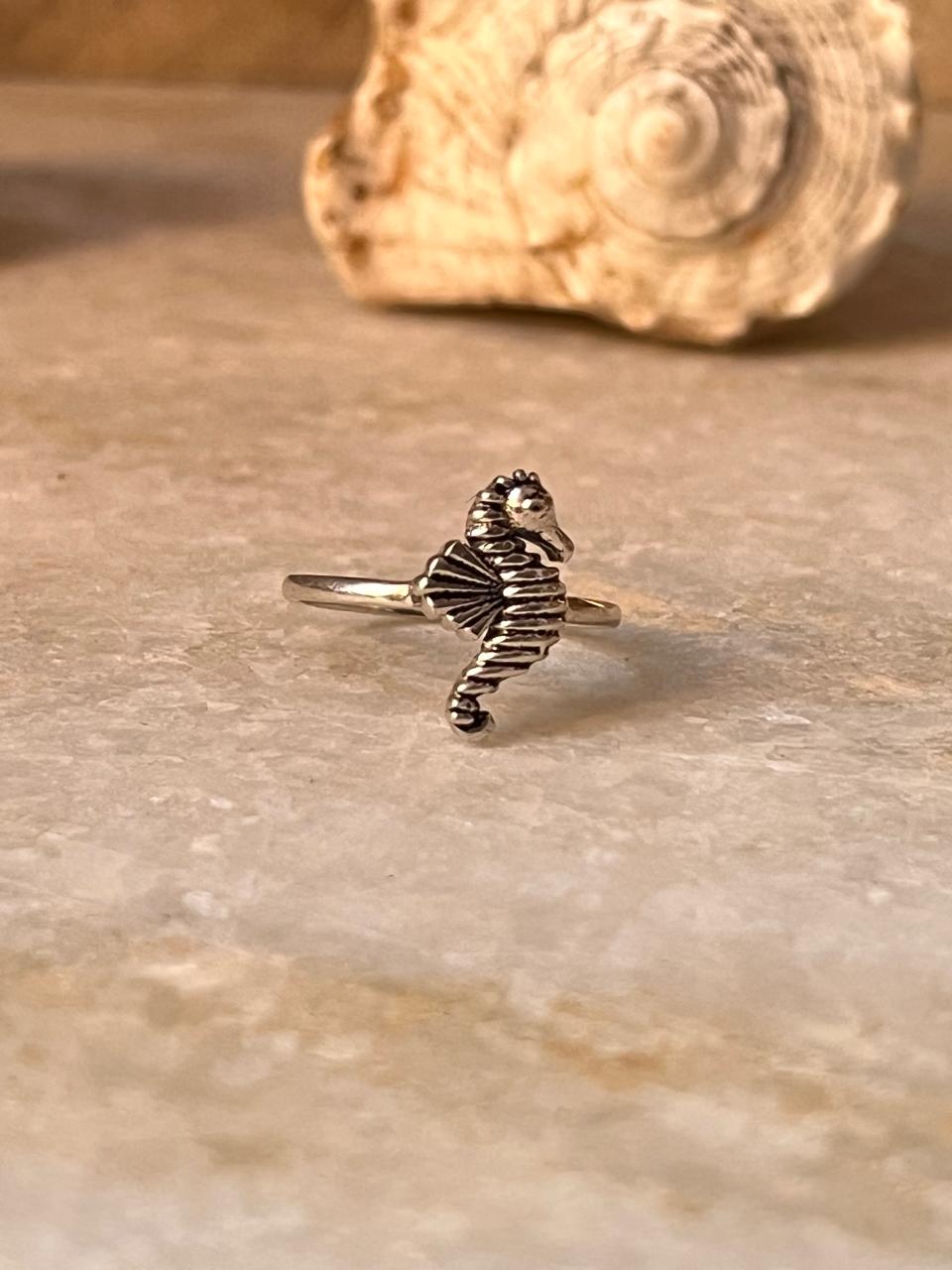 Sea Horse 925 Sterling Silver Ring
