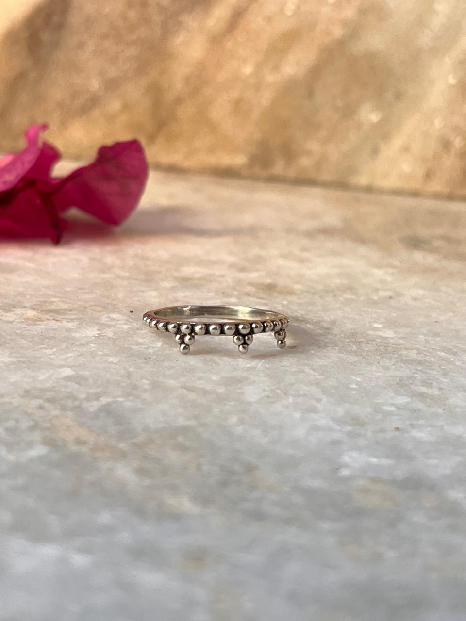 Teen Teekona Band Stackable 925 Sterling Silver Ring