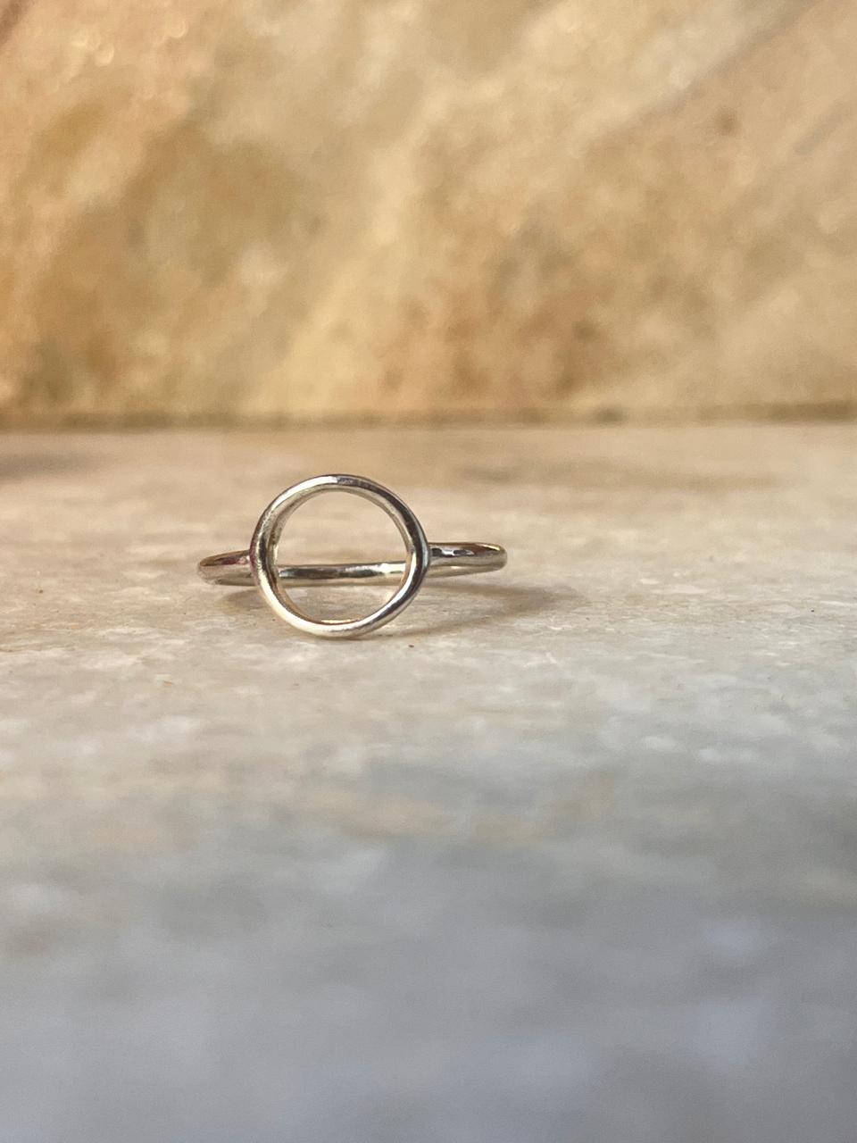 Open Circle 925 Sterling Silver Ring
