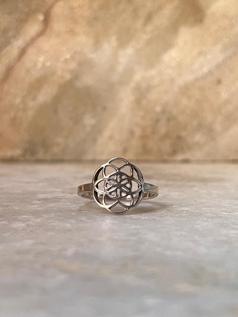 Seed Of Life 925 Sterling Silver Ring
