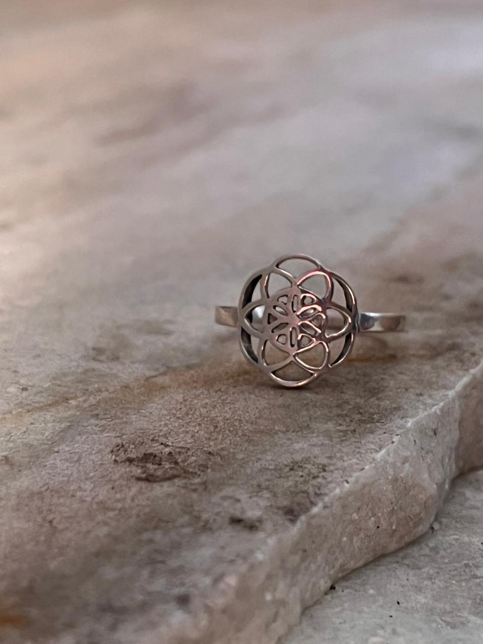 Seed Of Life 925 Sterling Silver Ring