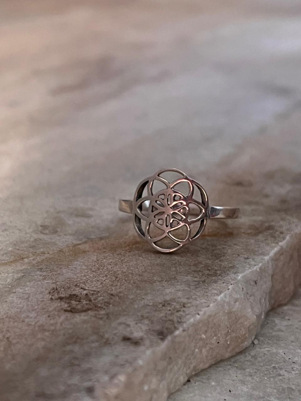 Seed Of Life 925 Sterling Silver Ring