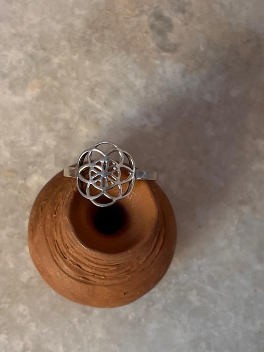 Seed Of Life 925 Sterling Silver Ring