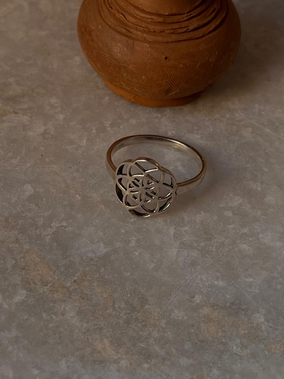 Seed Of Life 925 Sterling Silver Ring