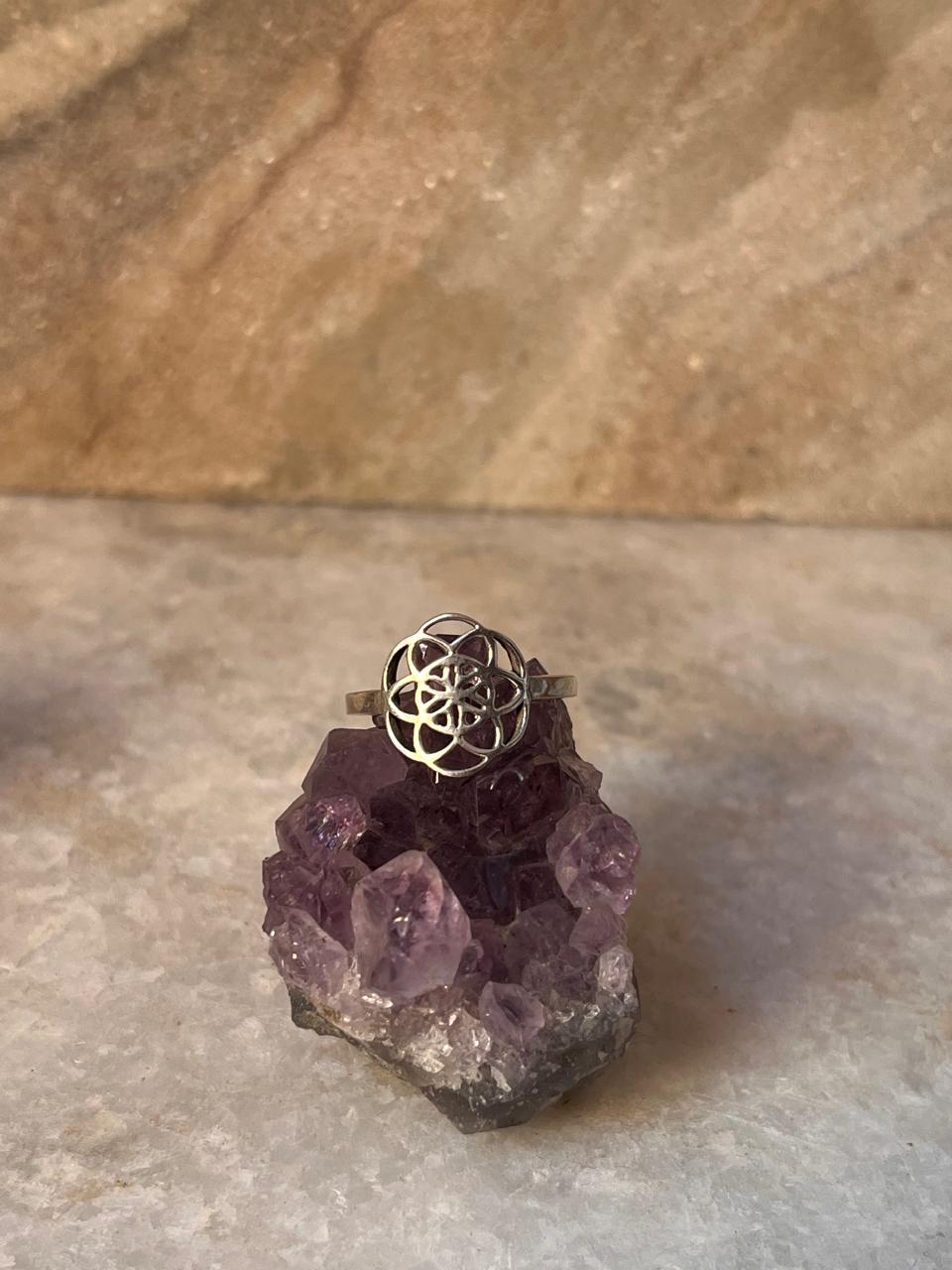 Seed Of Life 925 Sterling Silver Ring