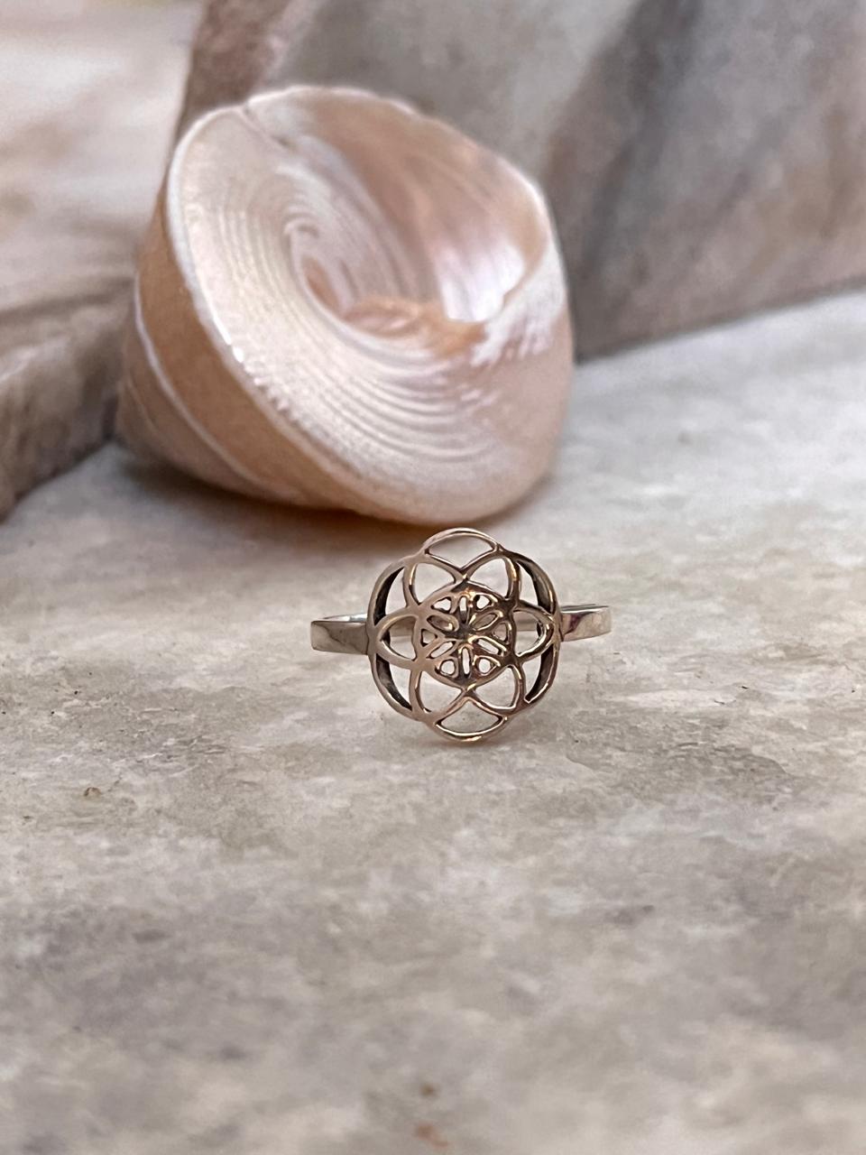 Seed Of Life 925 Sterling Silver Ring