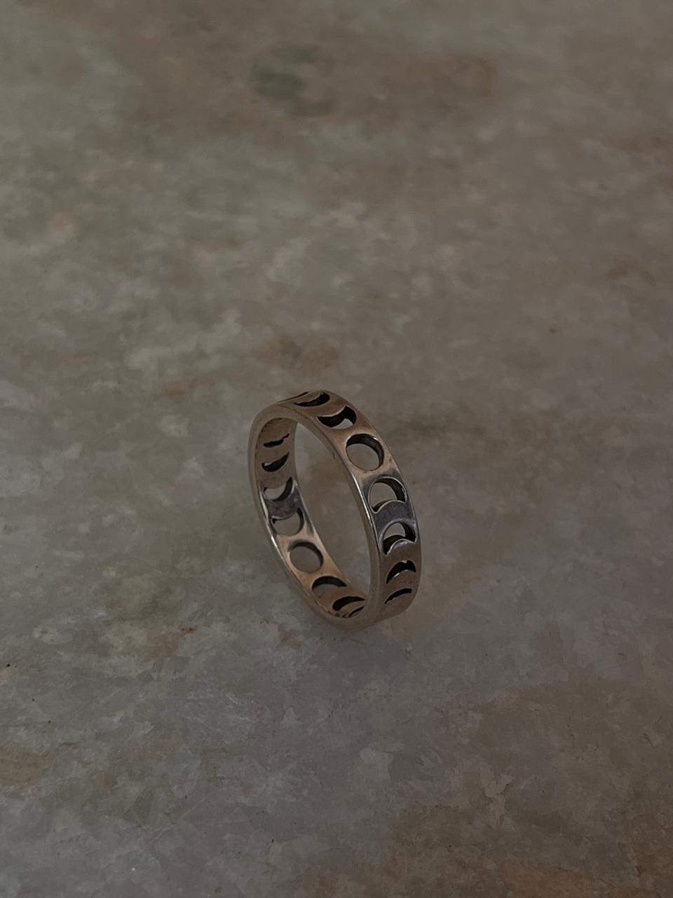 Moon Phases 925 Sterling Silver Ring