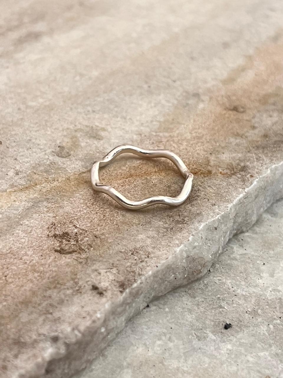 Wavy Band 925 Sterling Silver Ring