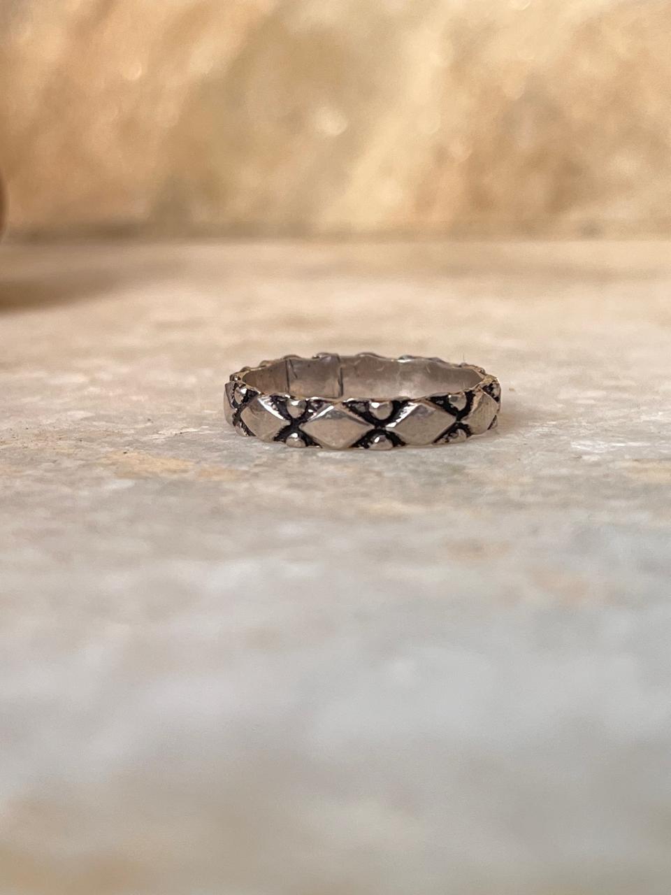 Tribal Rawa Band 925 Sterling Silver Ring