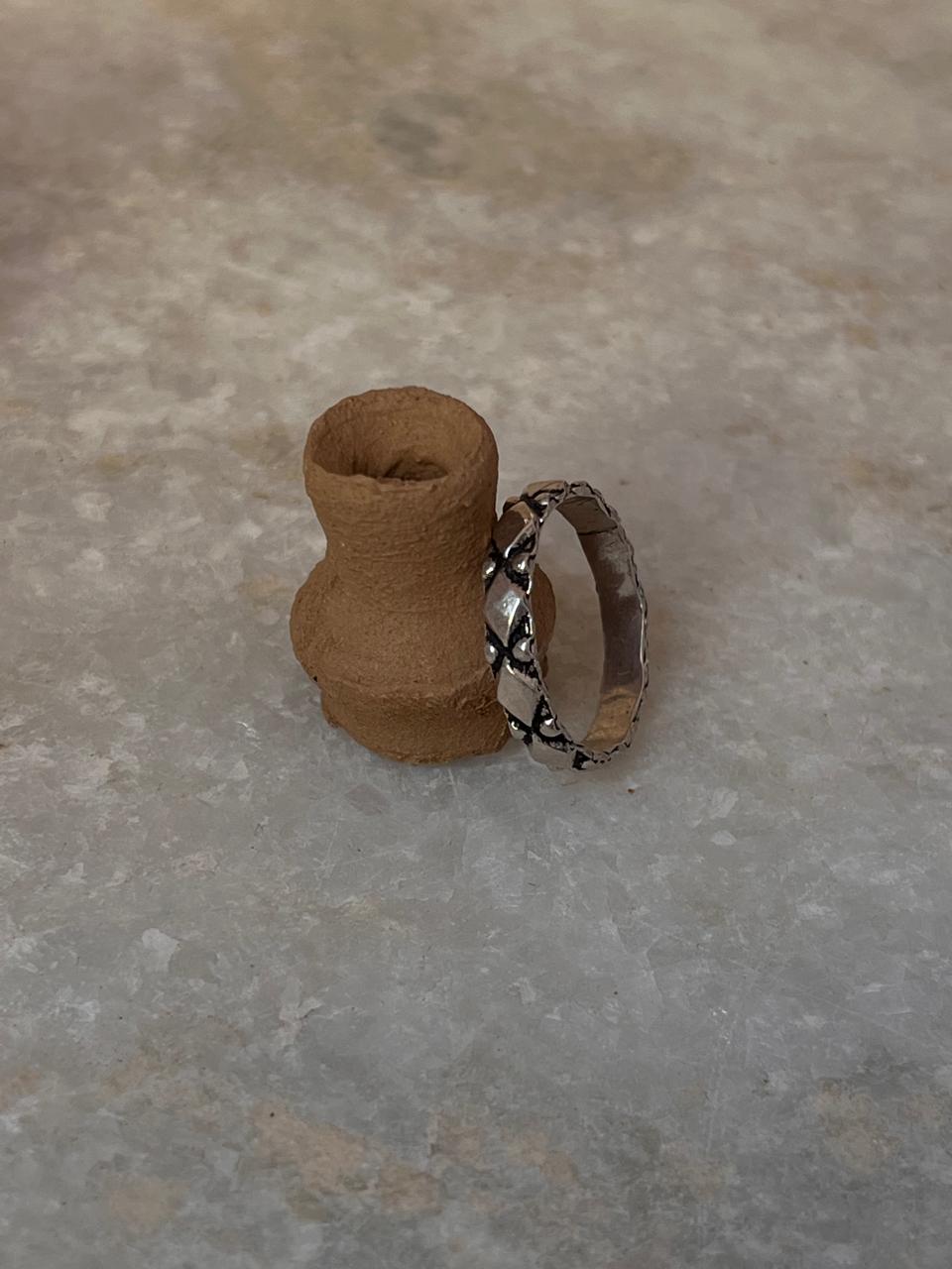 Tribal Rawa Band 925 Sterling Silver Ring