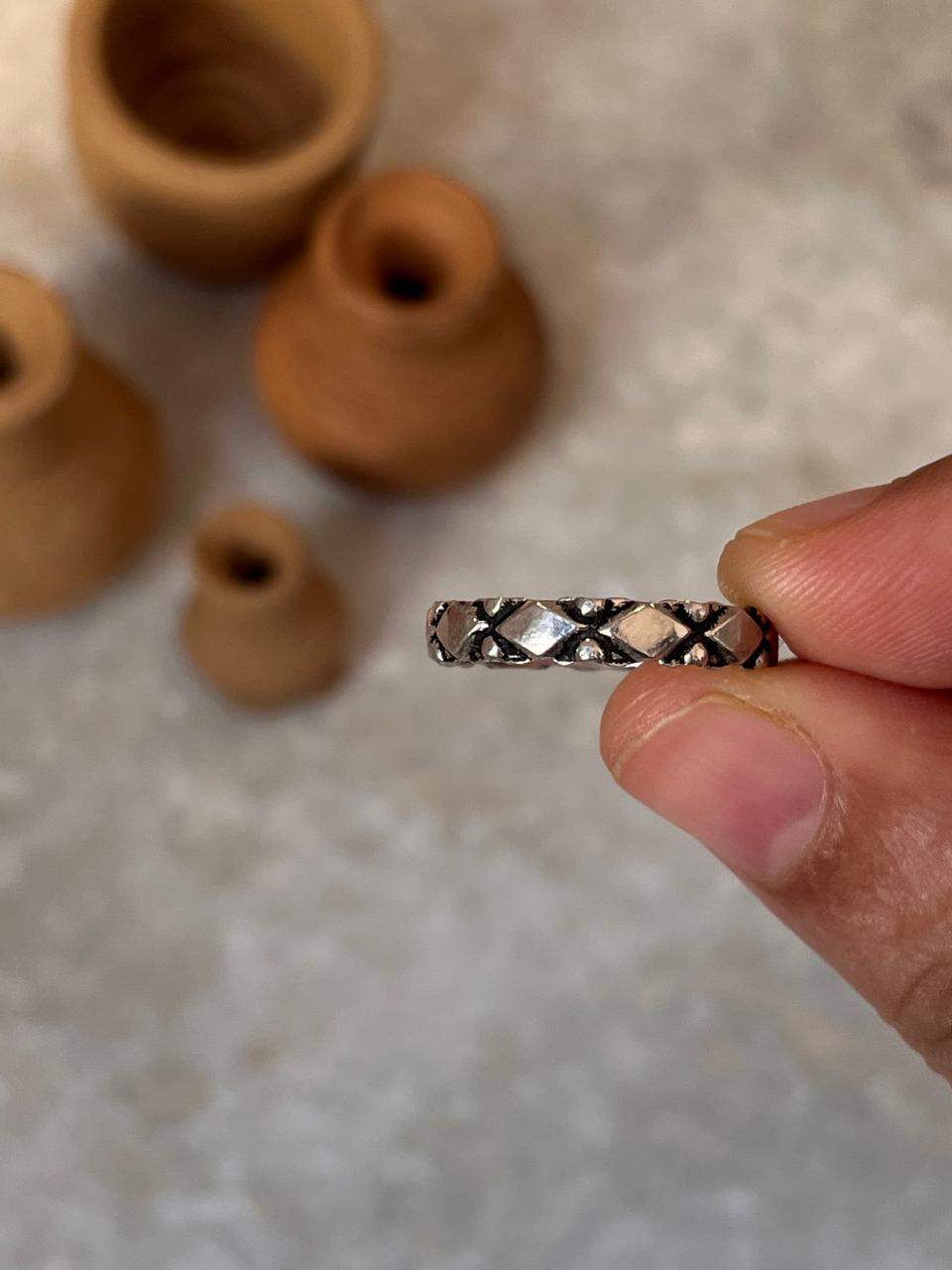 Tribal Rawa Band 925 Sterling Silver Ring