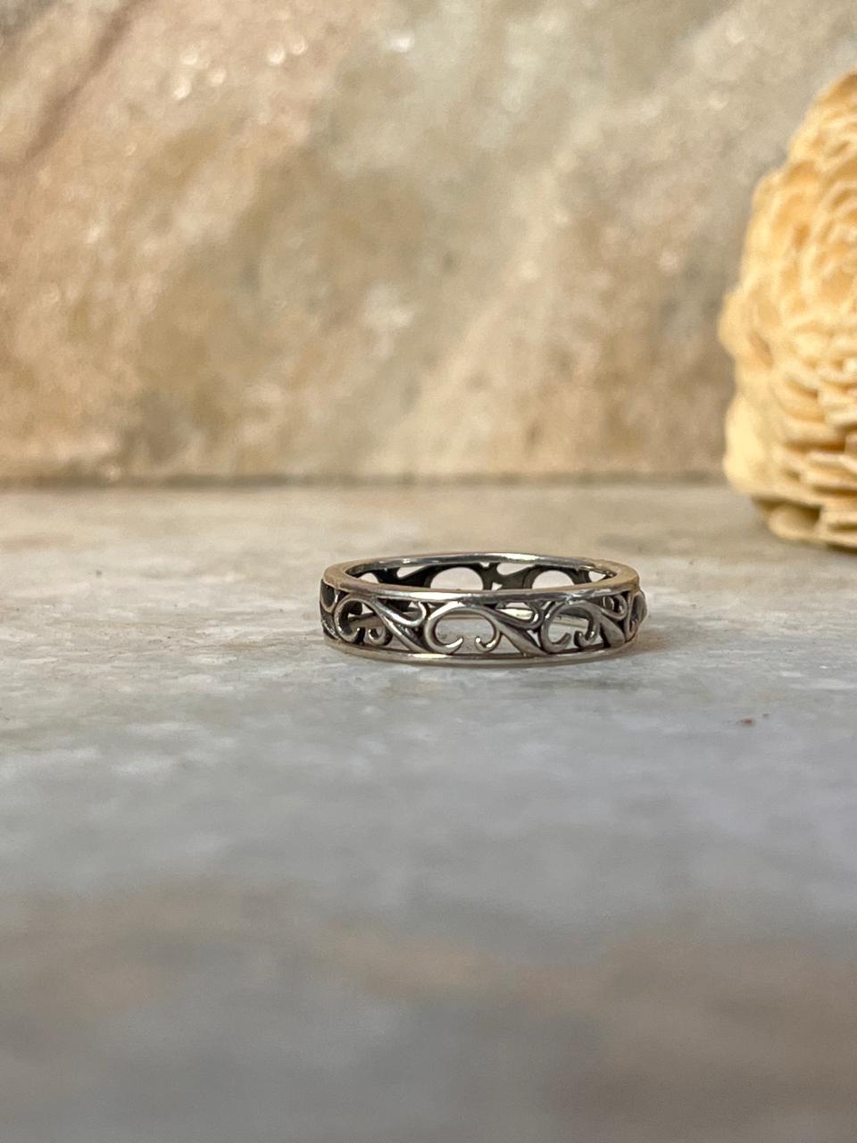 Vintage Filgrie Band 925 Sterling Silver Ring