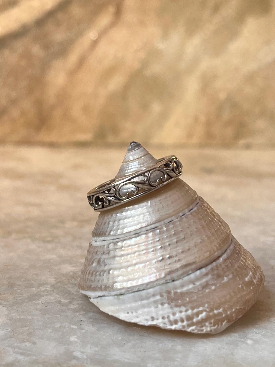 Vintage Filgrie Band 925 Sterling Silver Ring