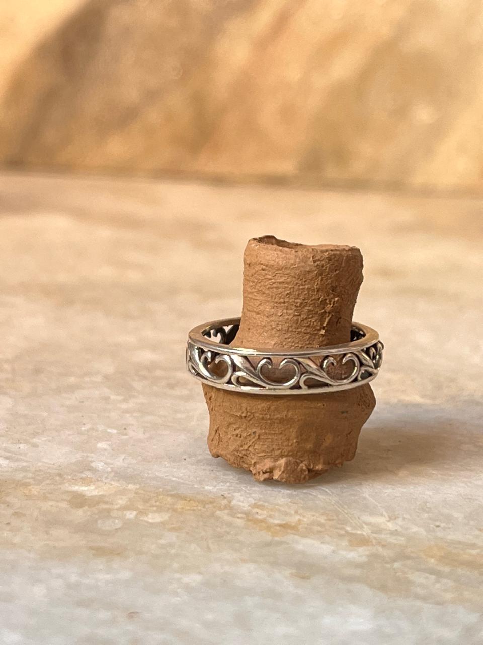Vintage Filgrie Band 925 Sterling Silver Ring