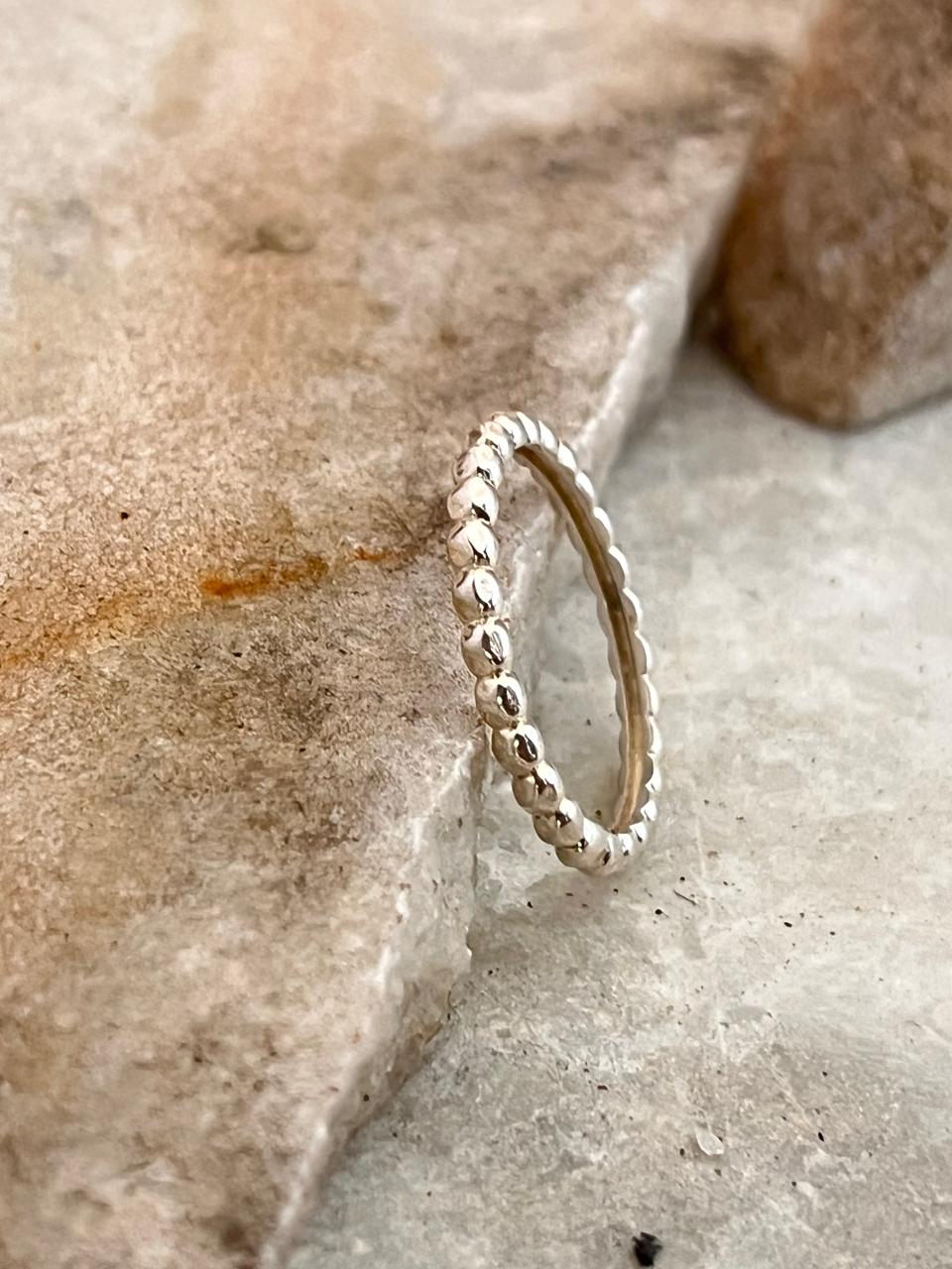 Big Dot Stackable Band 925 Sterling Silver Ring