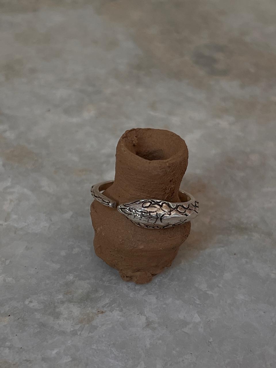 Sacred Serpent/ Snake Adjustable 925 Sterling Silver Ring