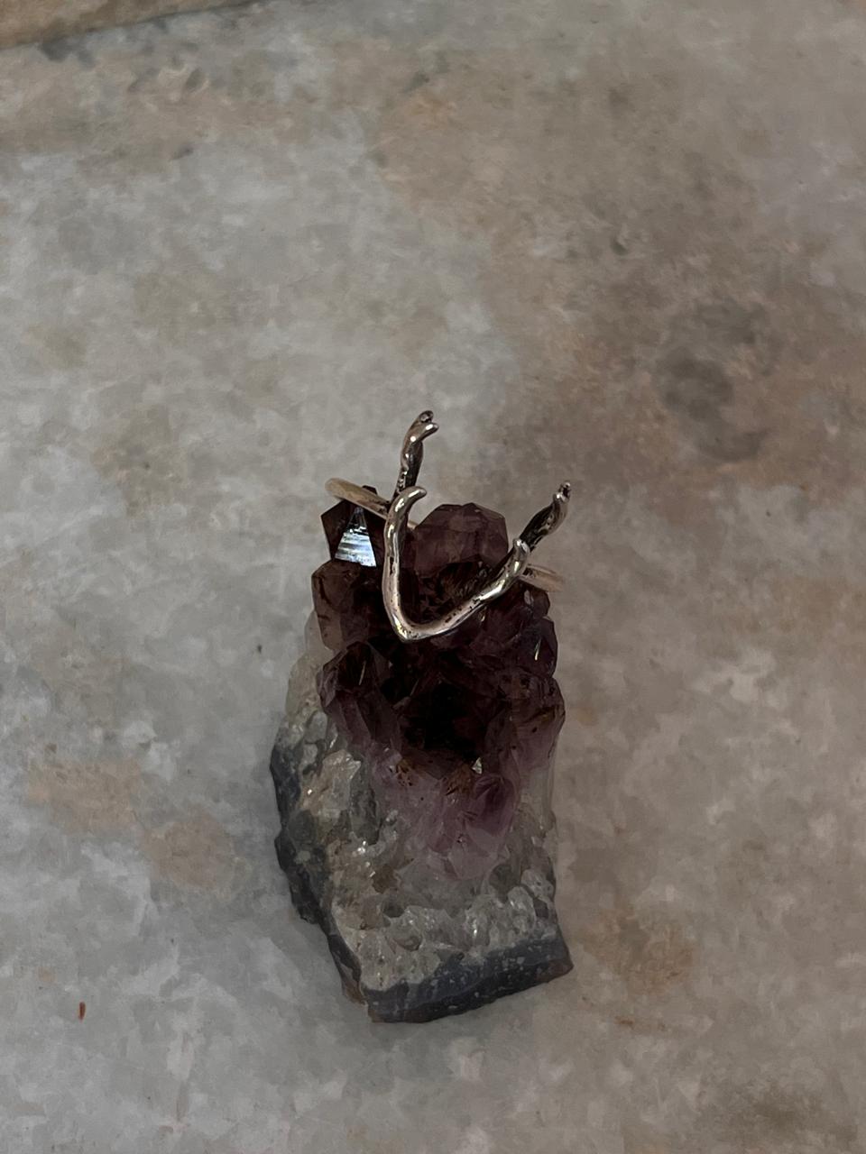 Antler 2 925 Sterling Silver Ring