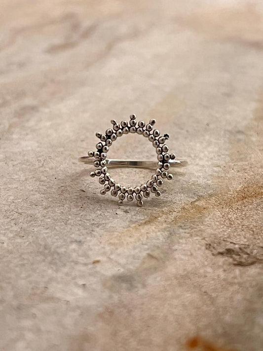 Rawa Sun Mandala 925 Sterling Silver Ring