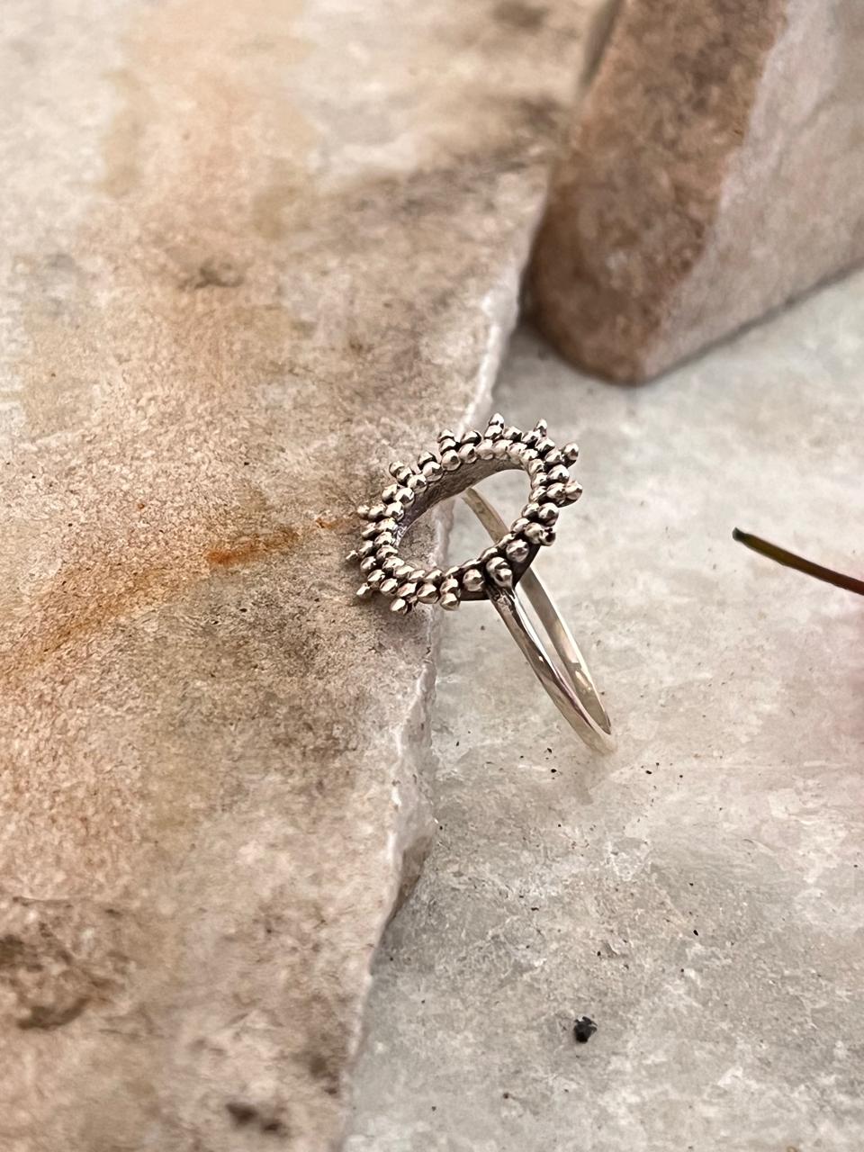 Rawa Sun Mandala 925 Sterling Silver Ring