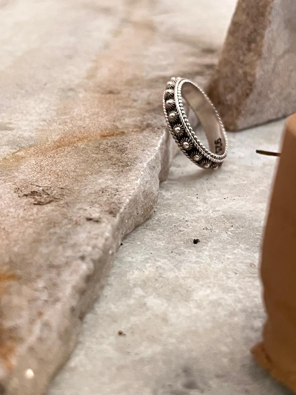 Balinese Fixed Size 925 Sterling Silver Ring