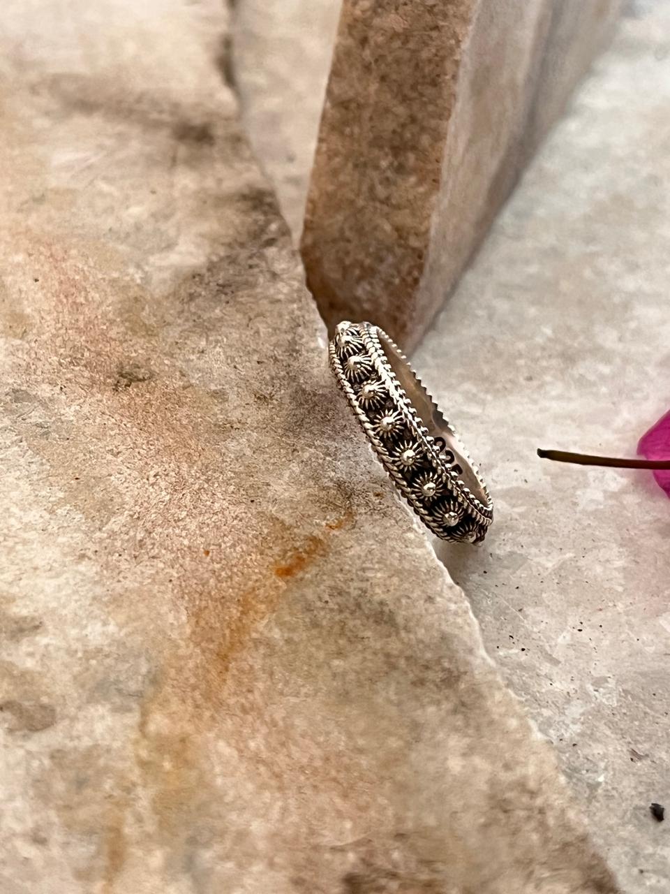 Balinese Fixed Size 925 Sterling Silver Ring