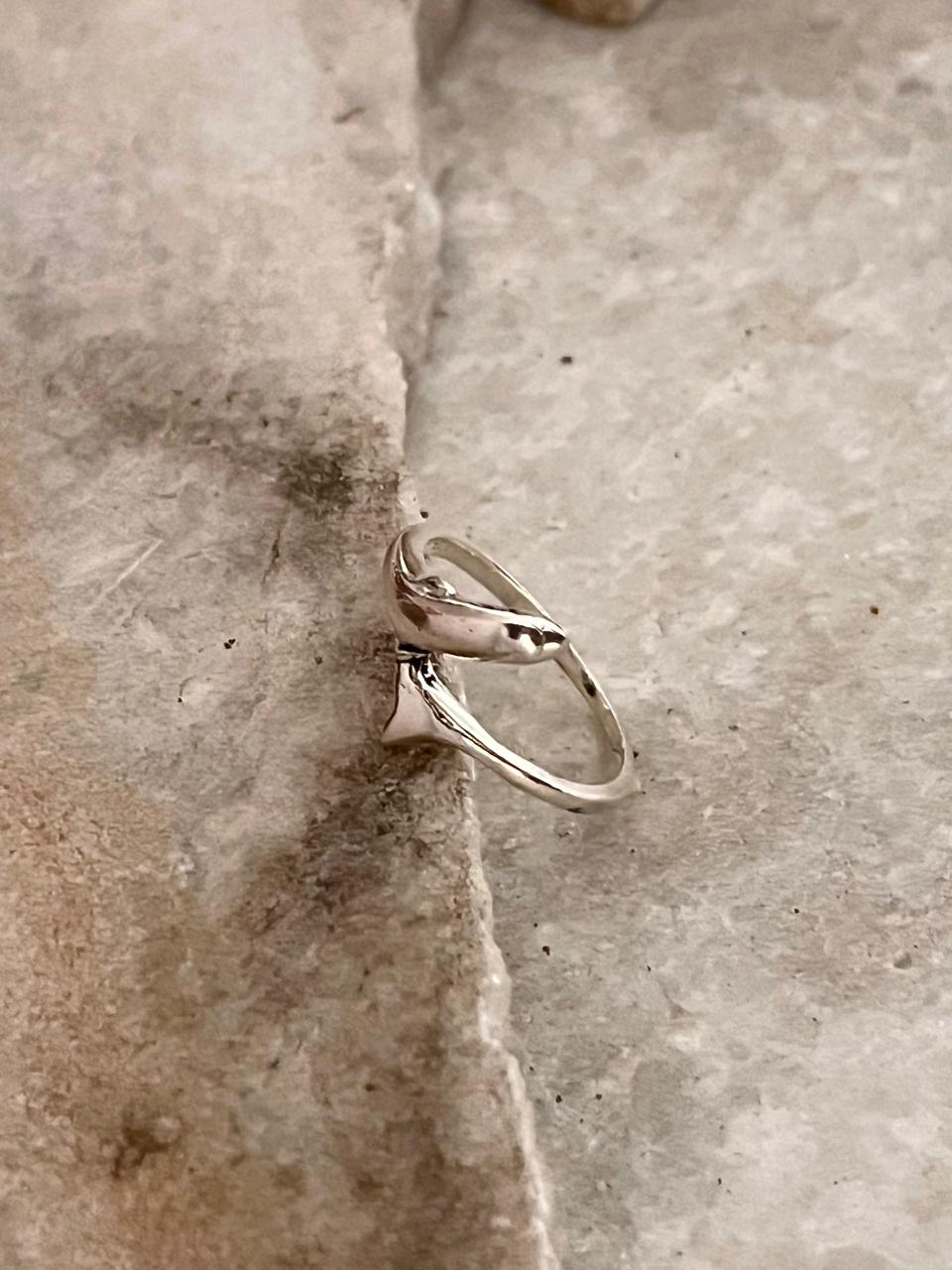 Dolphine 925 Sterling Silver Ring