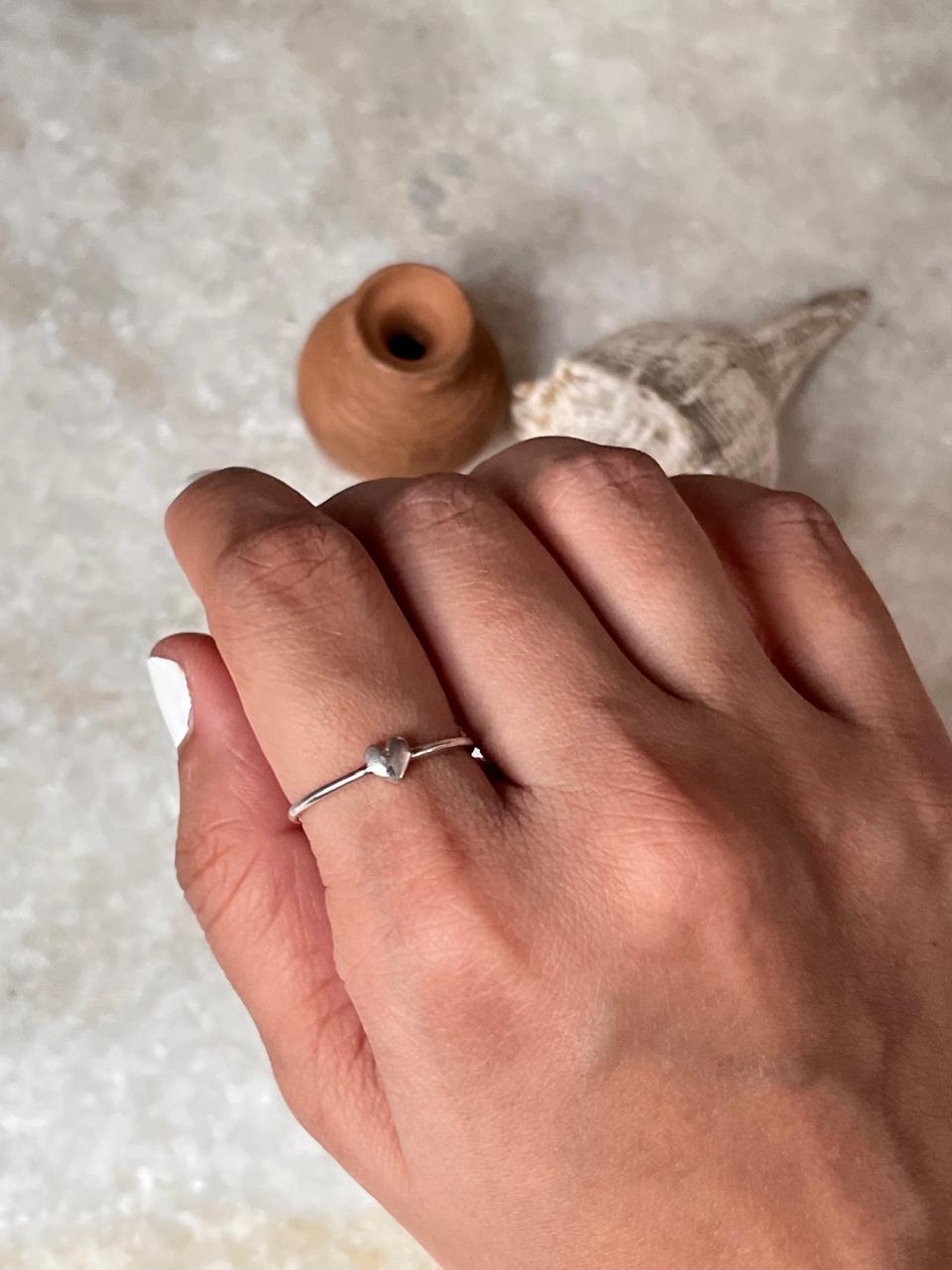 Small Heart 925 Sterling Silver Ring