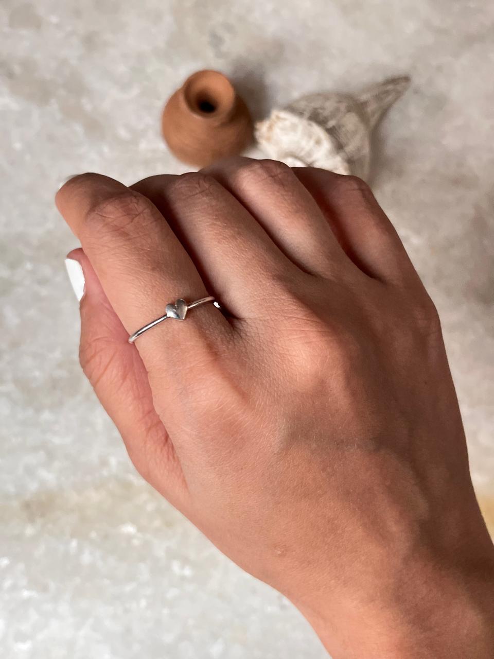 Small Heart 925 Sterling Silver Ring