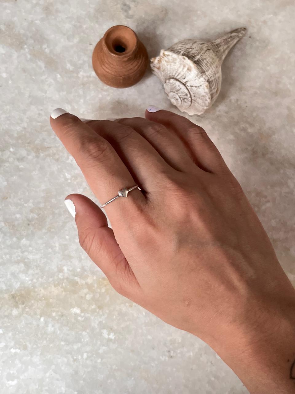 Small Heart 925 Sterling Silver Ring
