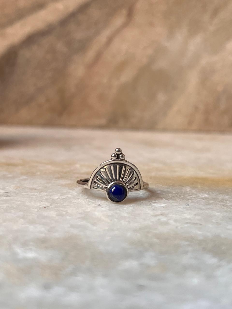 Lapis Boho 2 925 Sterling Silver Ring