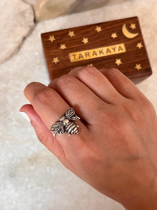 Bumble Bee Boho 925 Sterling Silver Ring